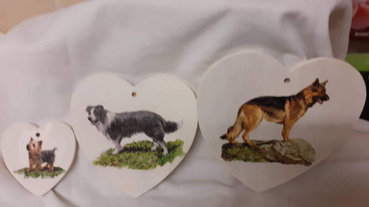 Josie, Dogs, mixed media collage.jpeg